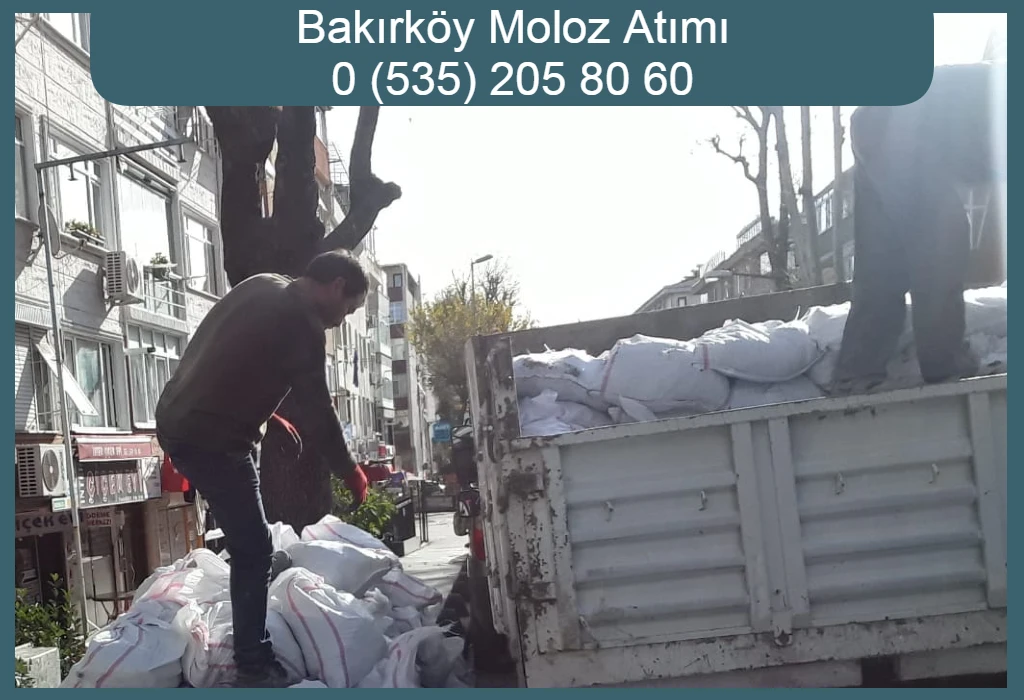 Bakırköy moloz atımı – çuvallı molozların taşınması